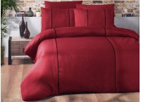 Постельное белье ранфорс delux First Choice - Dark Elegant Red (Турция), евро